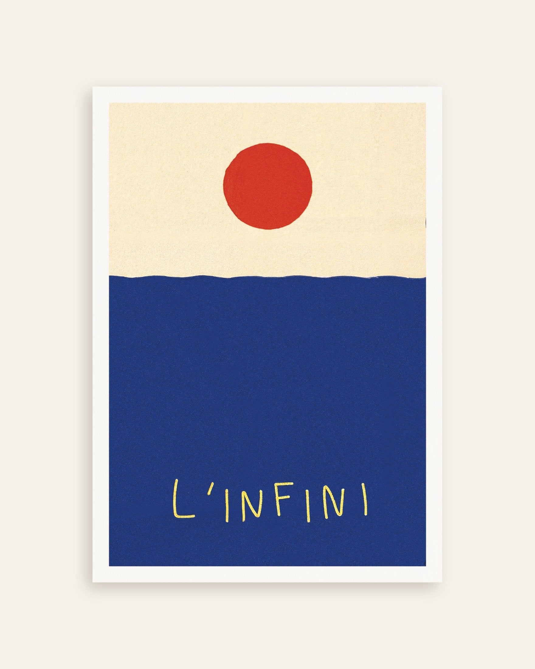 Poster of L’Infini: Red Sun Over Blue Sea Poster, thumbnail
