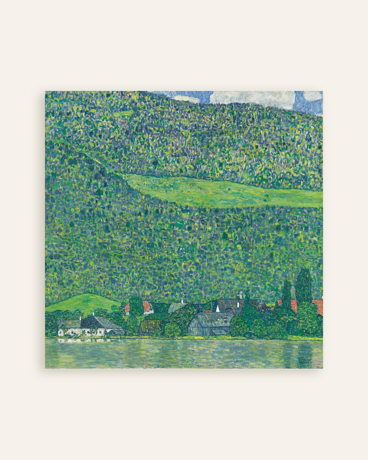 Poster of Litzlberg on the Attersee (1914–1915) by Gustav Klimt, thumbnail