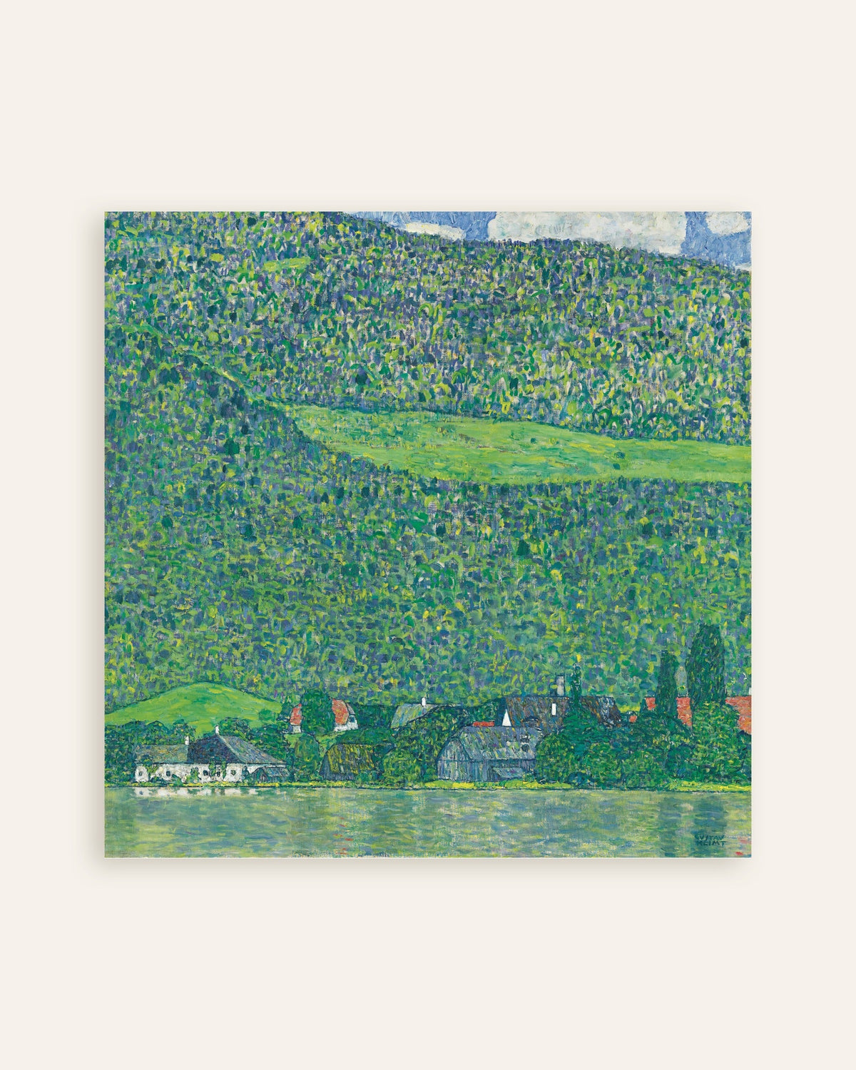 Poster of Litzlberg on the Attersee (1914–1915) by Gustav Klimt, thumbnail