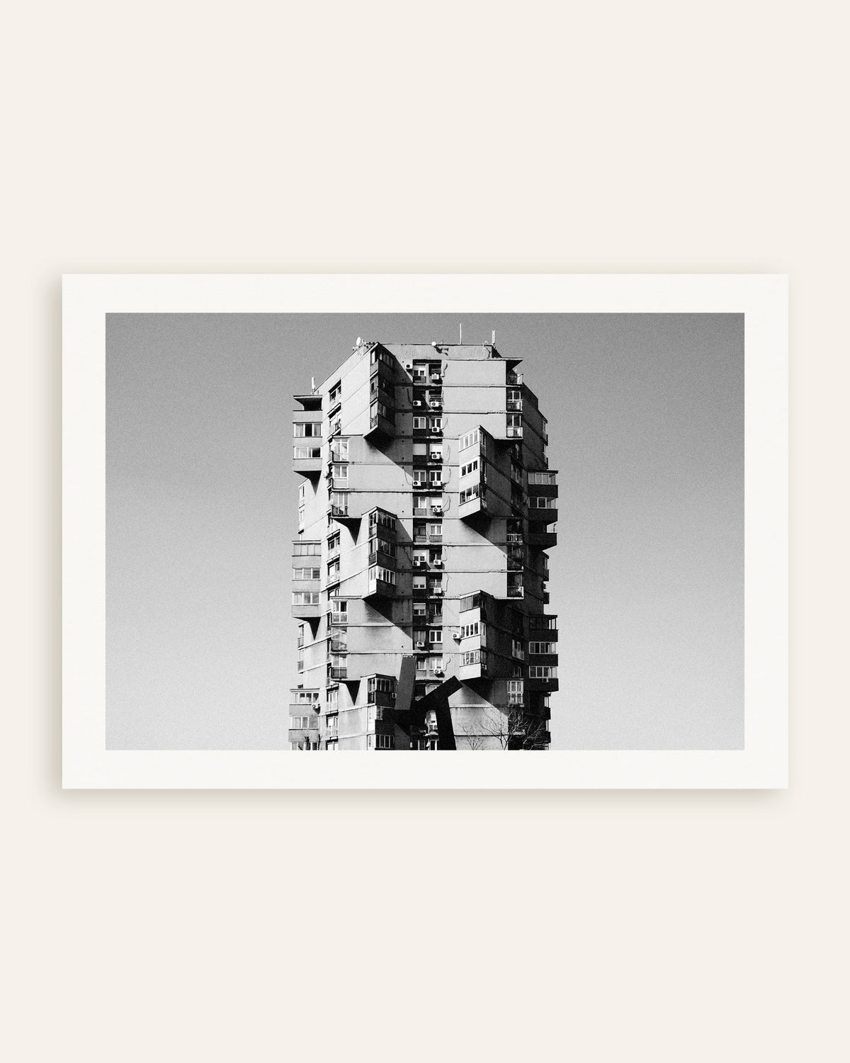 Poster of Lonely Tower With Jutting Balconies, thumbnail