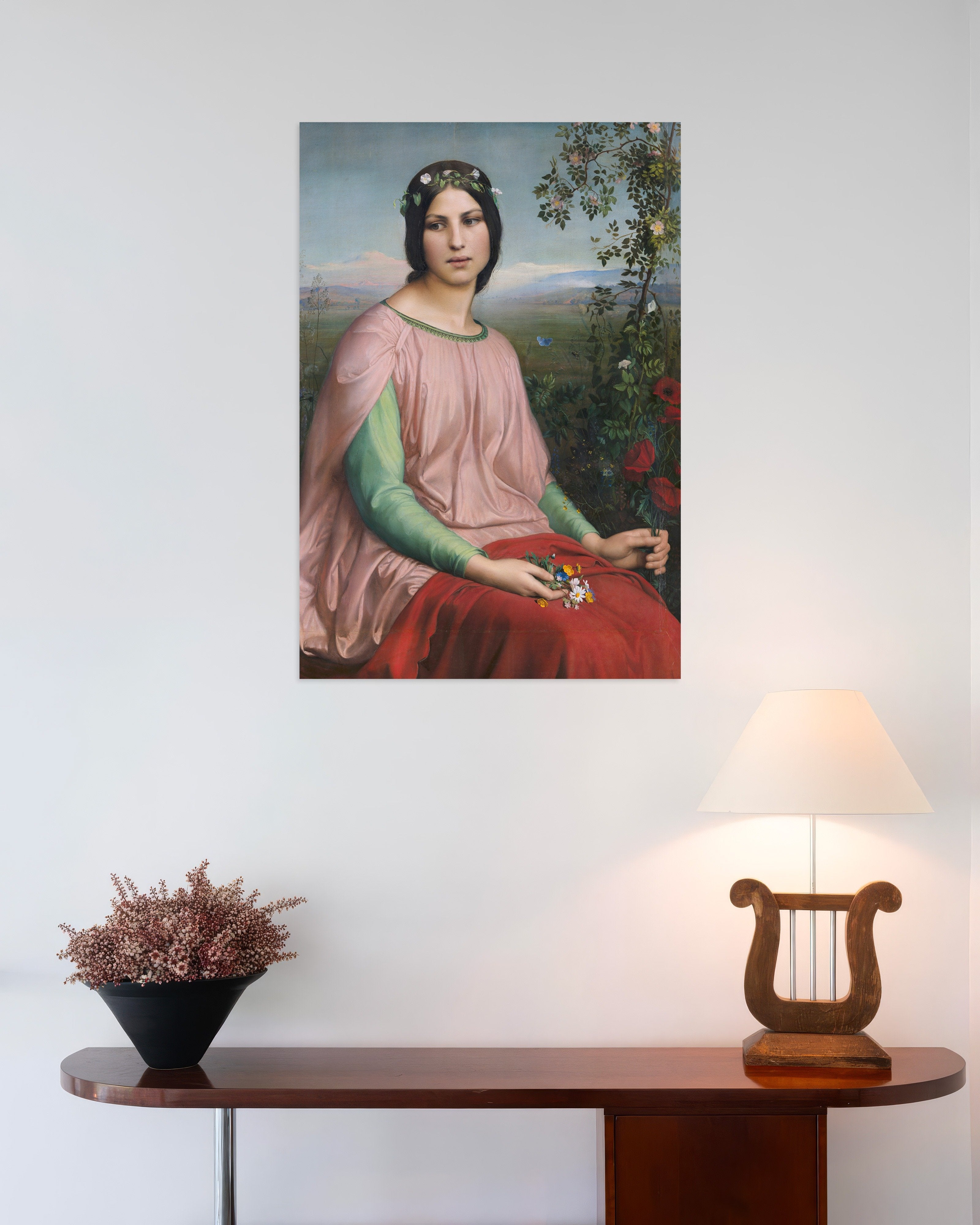 Poster of Louis Janmot "Fleur des Champs" - Classic French Art Print