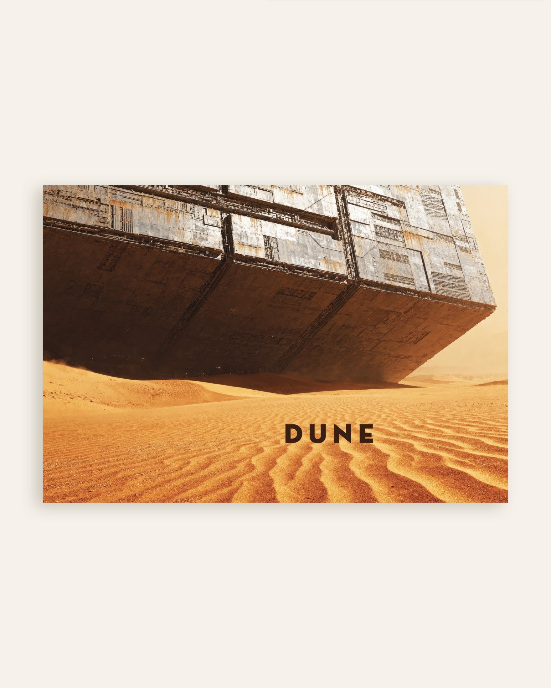 Poster of Massive Desert Structure - Sci-Fi Poster, thumbnail