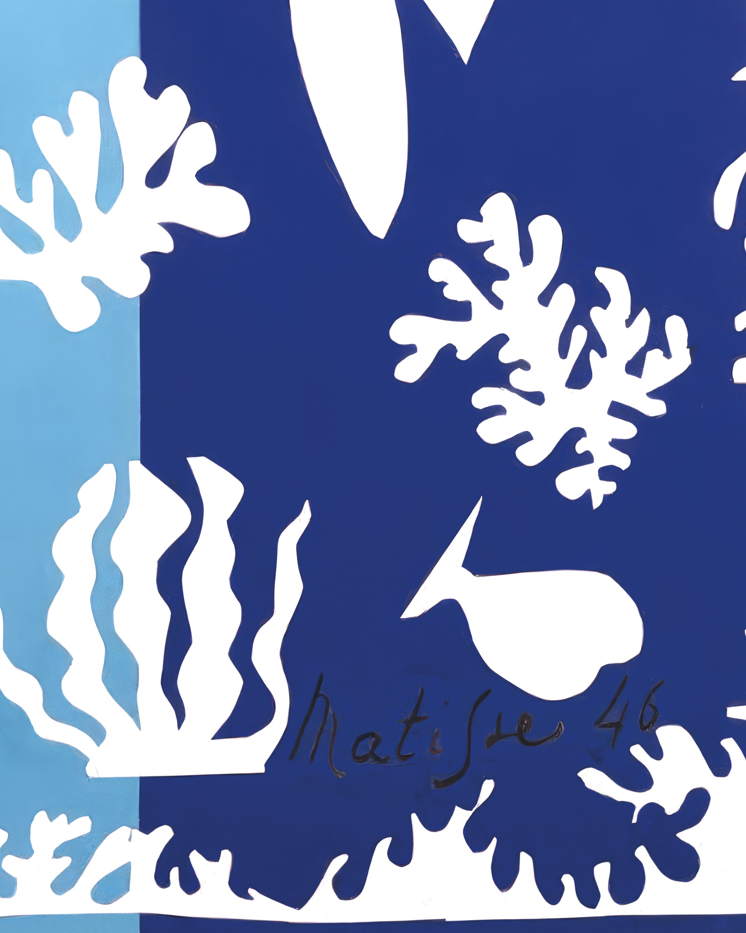 Polynesia, the Sea (1946) by Henri Matisse - Poster