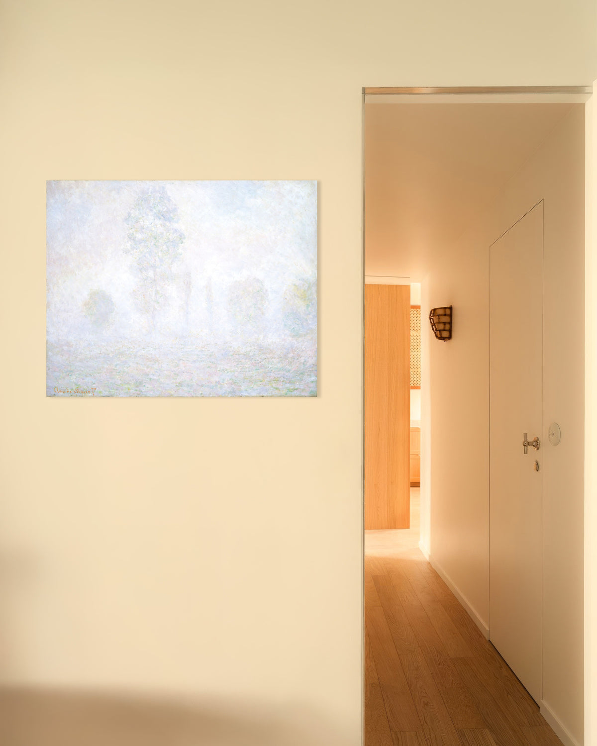 Poster of Morning Haze (1888) by Claude Monet