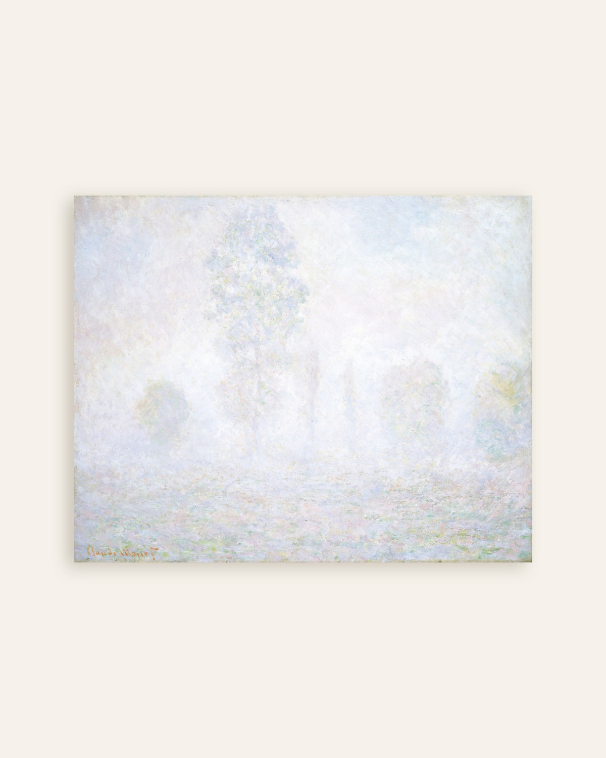 Poster of Morning Haze (1888) by Claude Monet, thumbnail