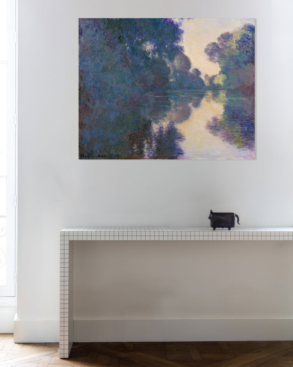 Poster of Morning on the Seine near Giverny (1897) by Claude Monet