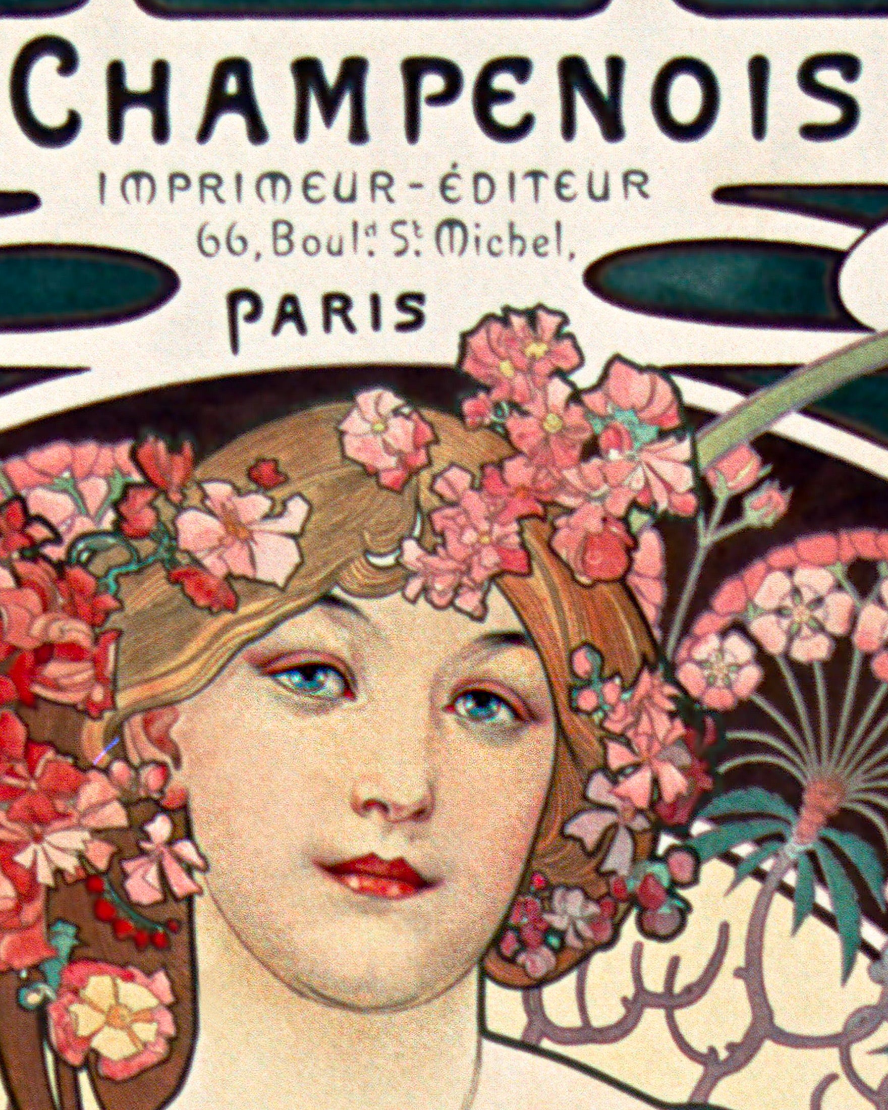 Champenois Printer-Publisher, crafted by Alfons Mucha