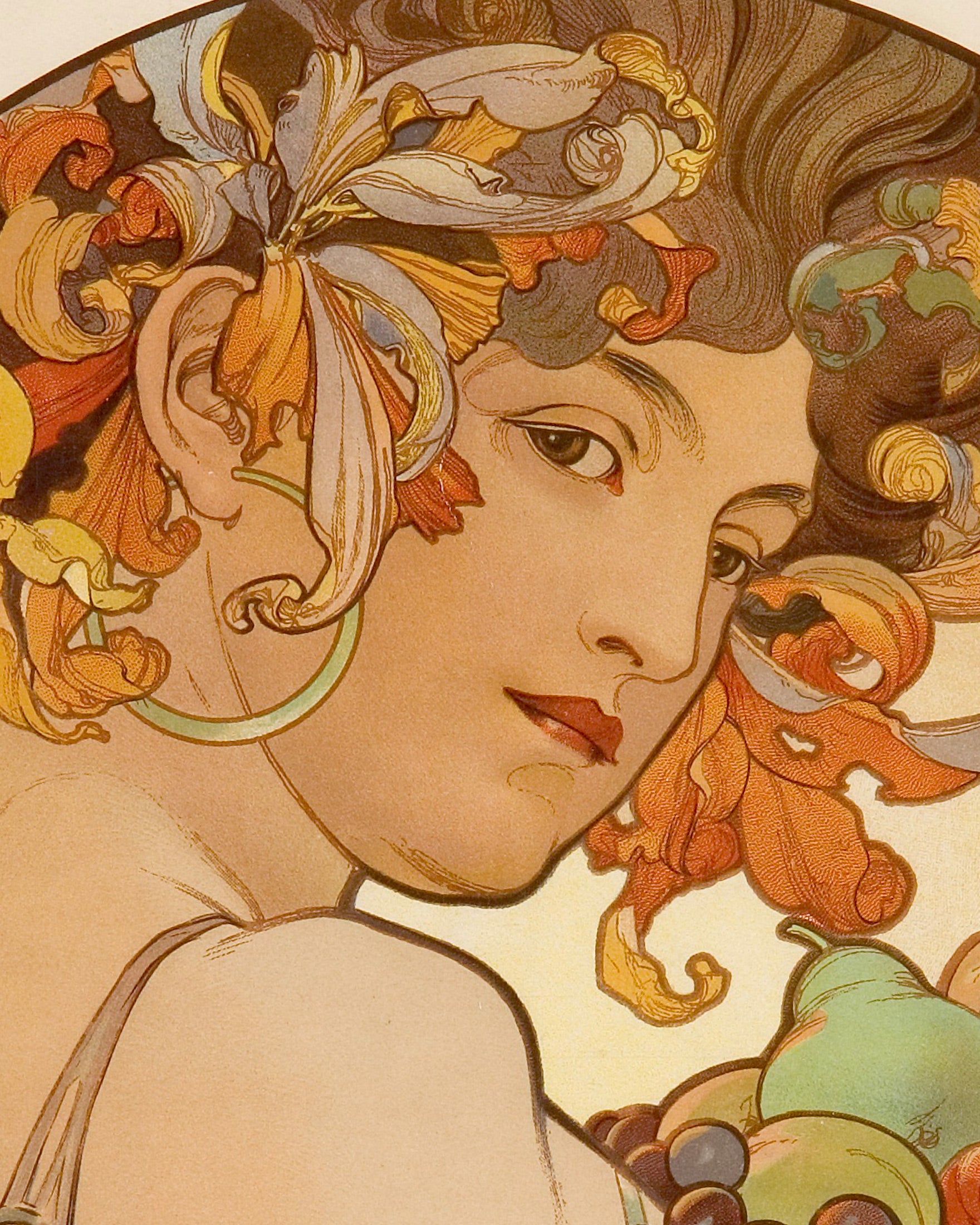 Fruits by Alfons Mucha – Art Print