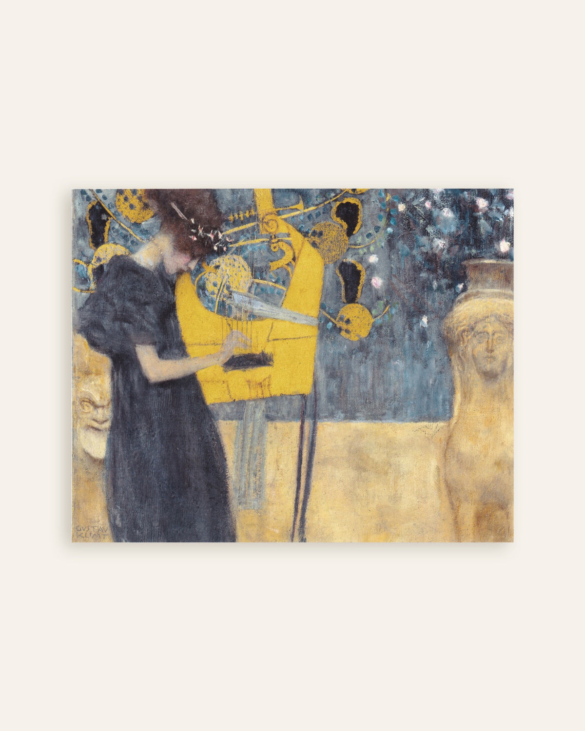 Poster of Music I (1895) by Gustav Klimt, thumbnail