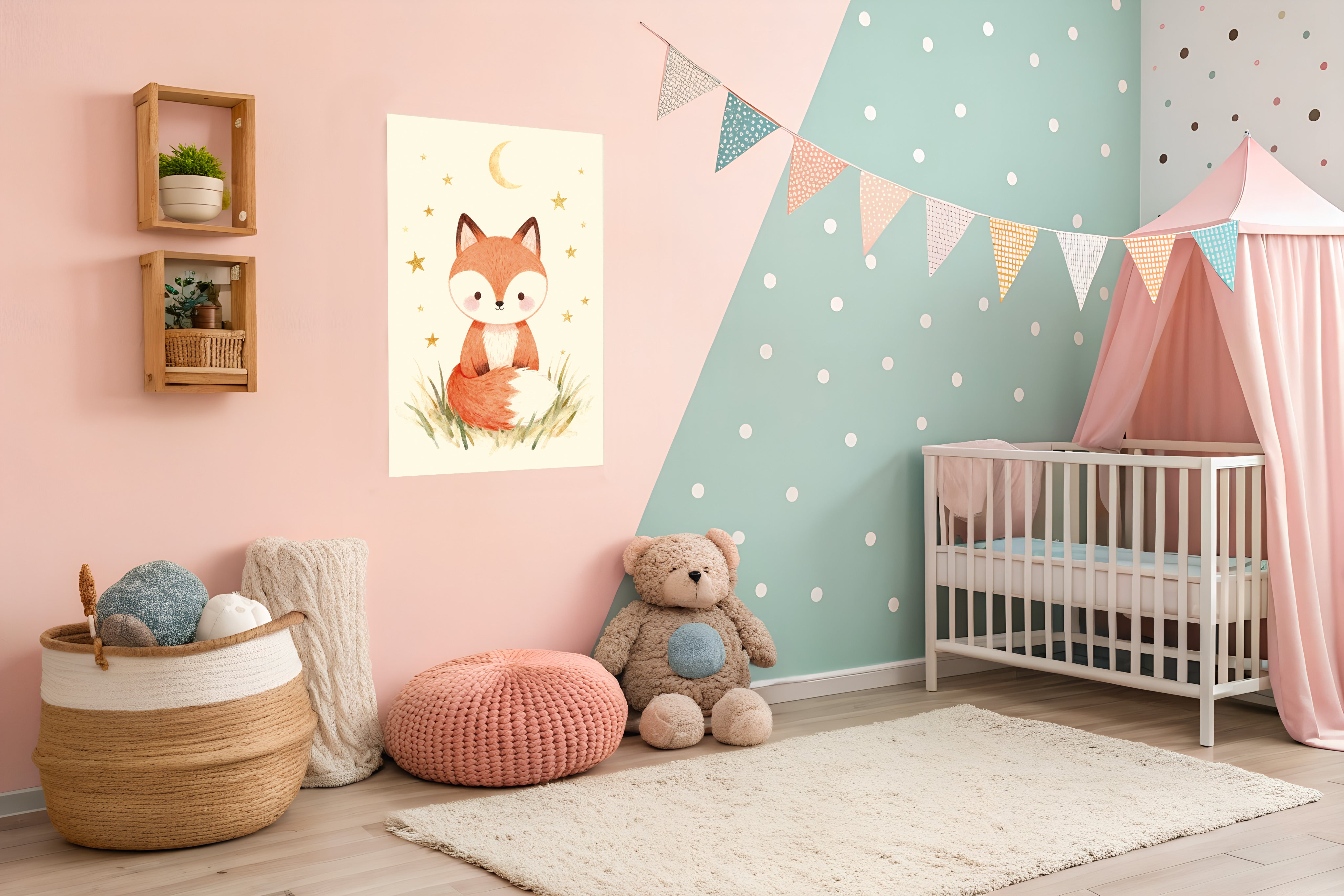 Fox Print – Nursery Wall Décor