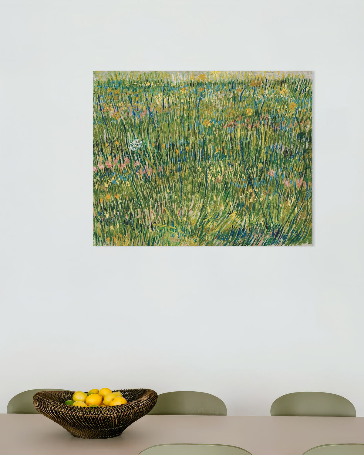 Poster of Patch of Grass (1887) by Vincent van Gogh