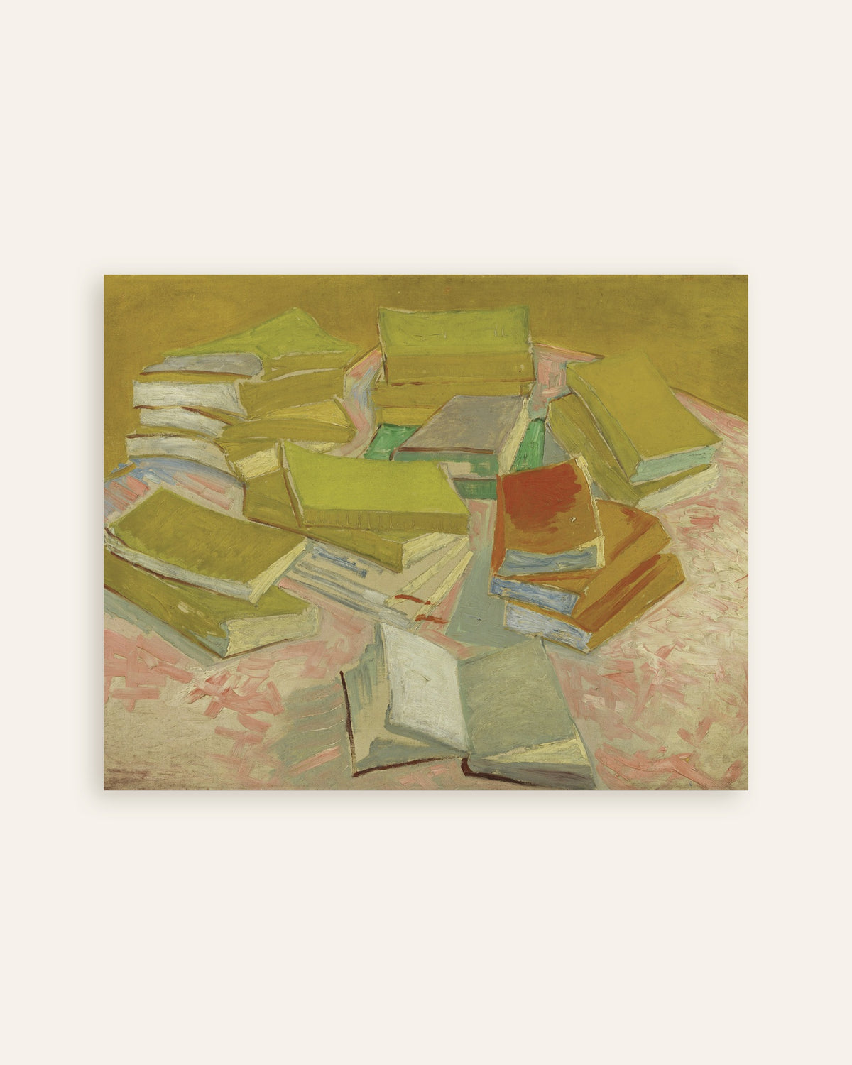 Poster of Piles of French Novels (1887) by Vincent van Gogh, thumbnail