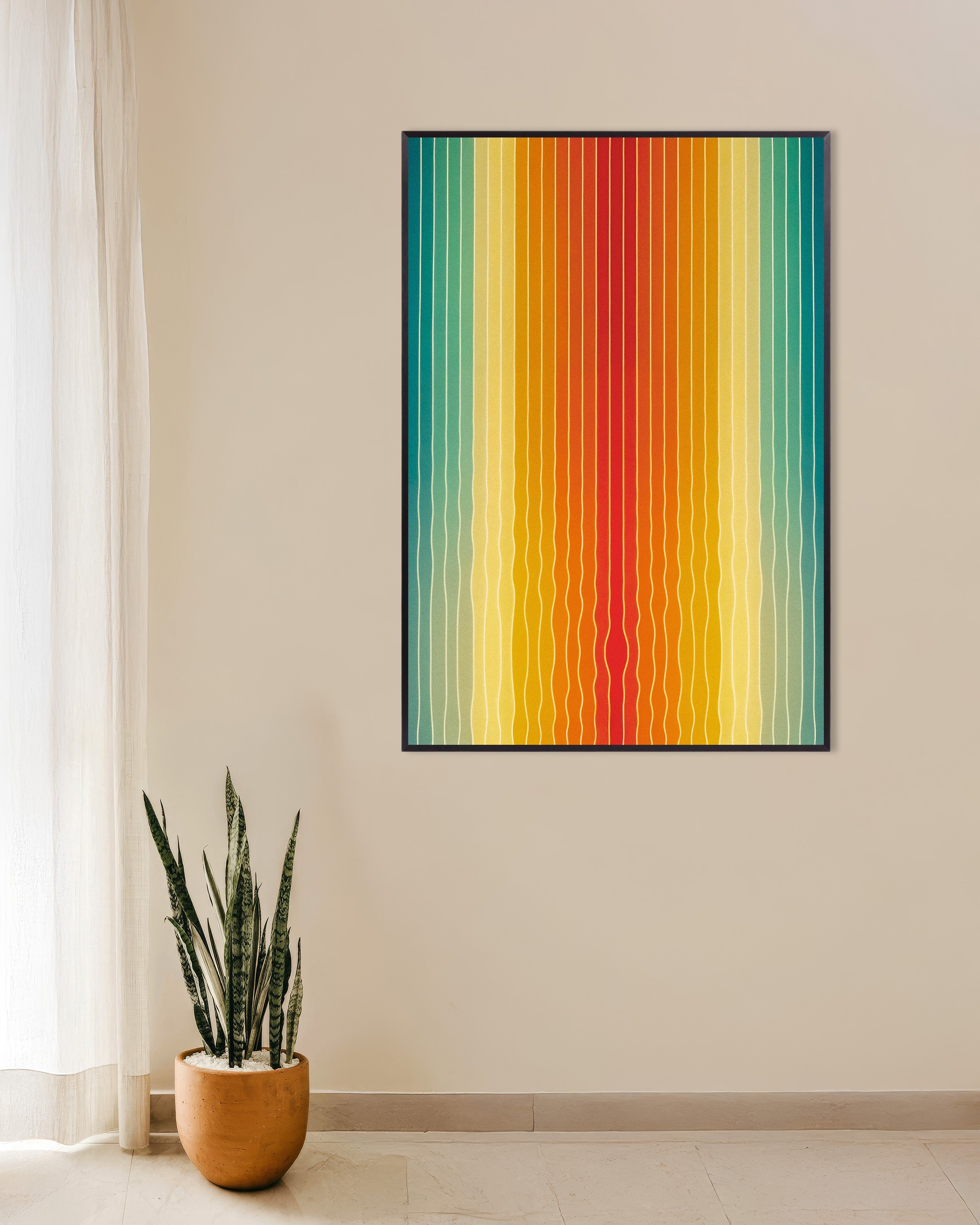 Poster of Polaroid World – Graphic Art Poster, with metal frame