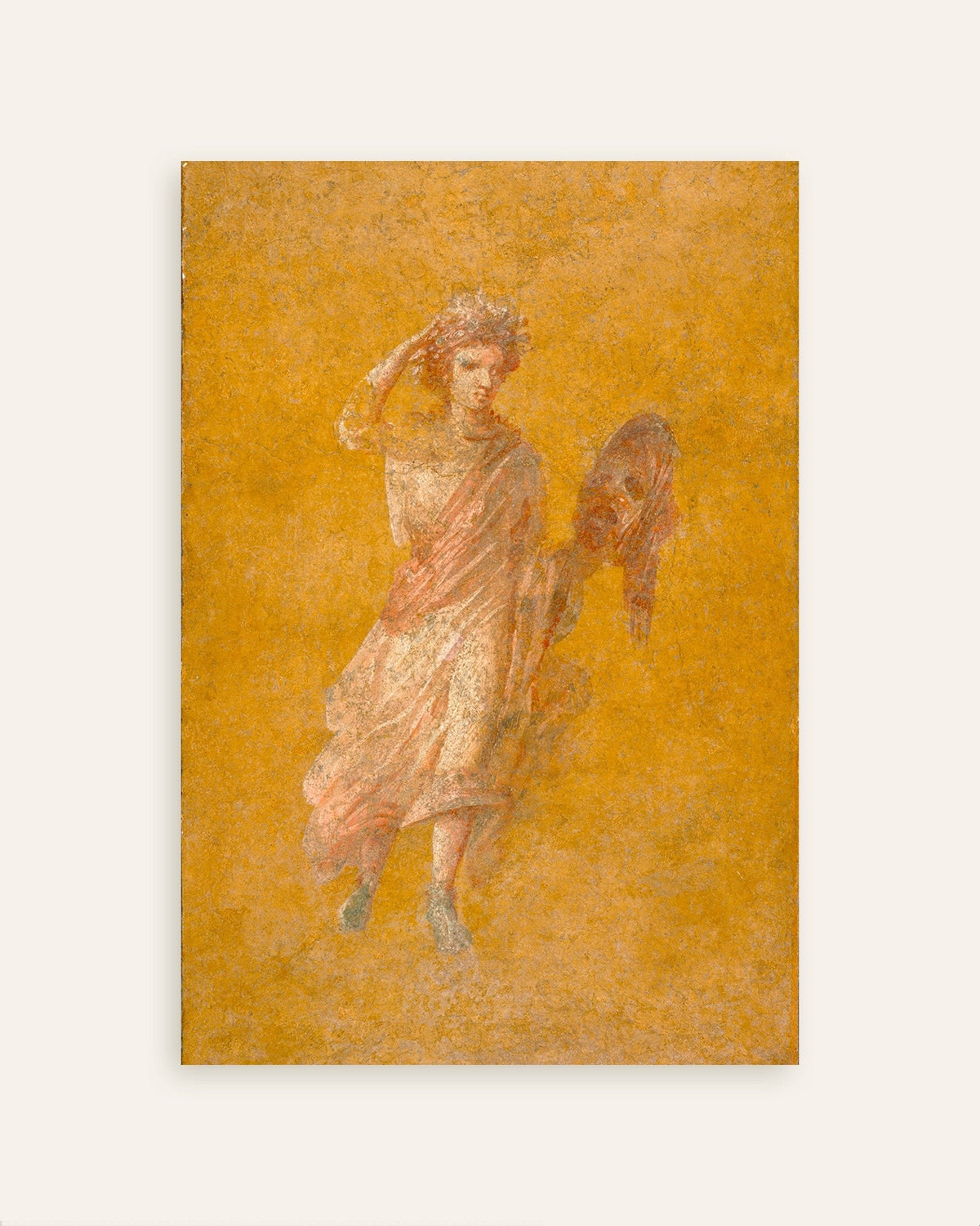 Muse Melpomene fresco fragment poster from Pompeii, one of the posters in the set