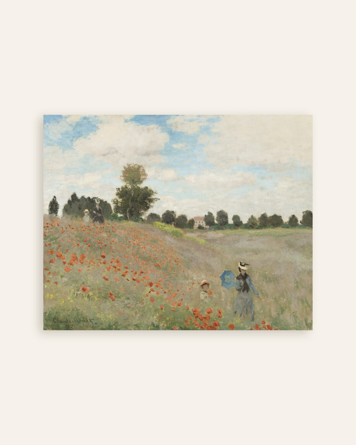 Poster of Poppies (1873) by Claude Monet, thumbnail