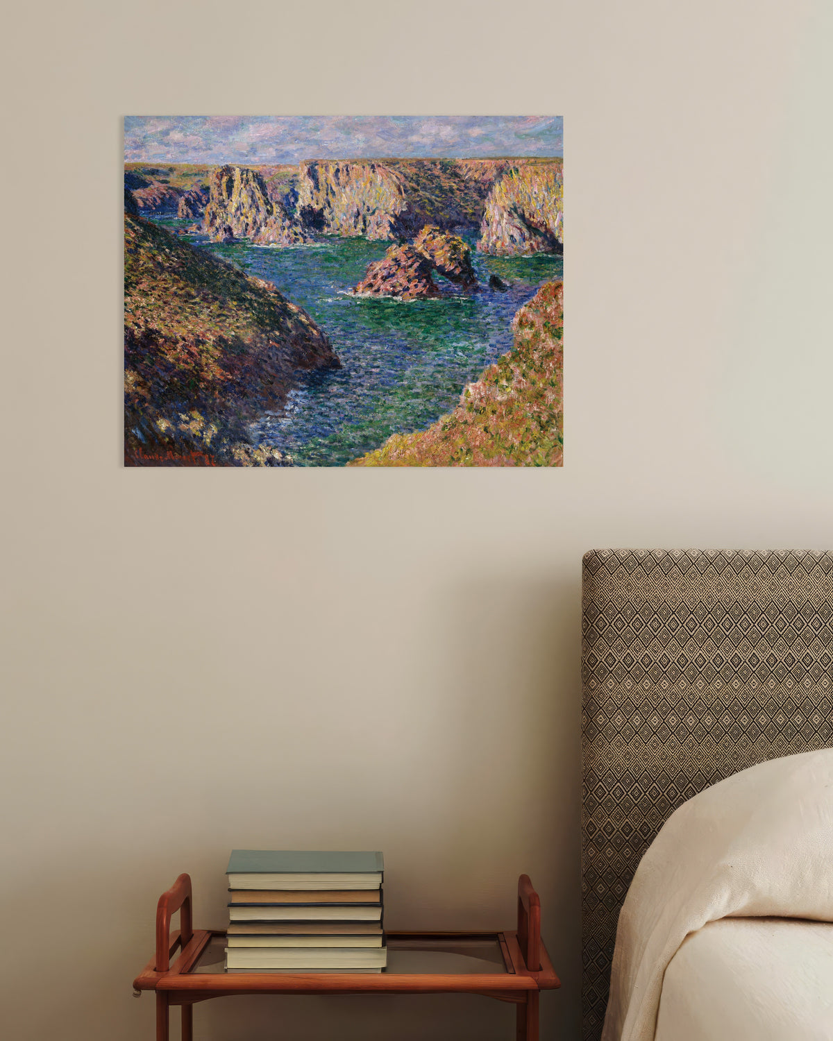 Poster of Port-Domois, Belle-Île (1887) by Claude Monet