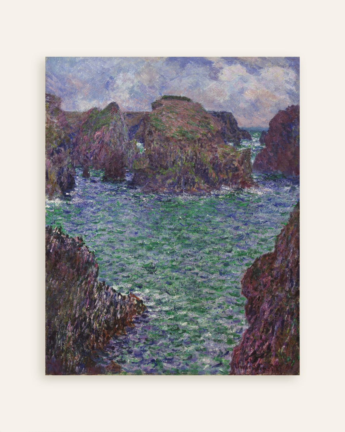 Poster of Port-Goulphar, Belle-Île (1887) by Claude Monet, thumbnail