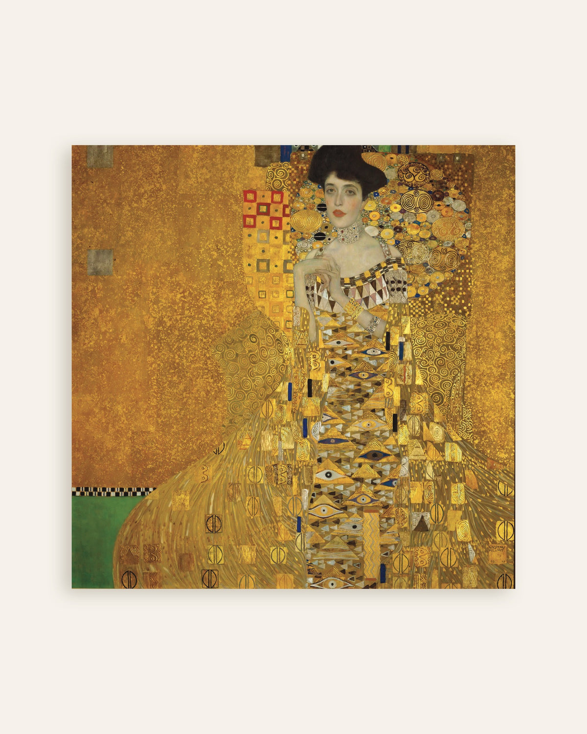 Poster of Portrait of Adele Bloch-Bauer I (1907) by Gustav Klimt, thumbnail