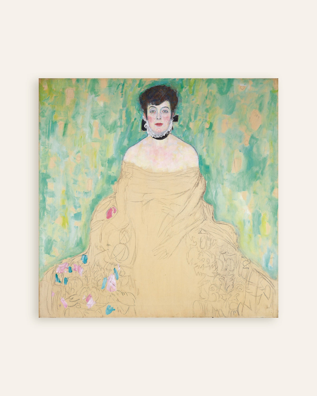 Poster of Portrait of Amalie Zuckerkandl (1917) by Gustav Klimt, thumbnail