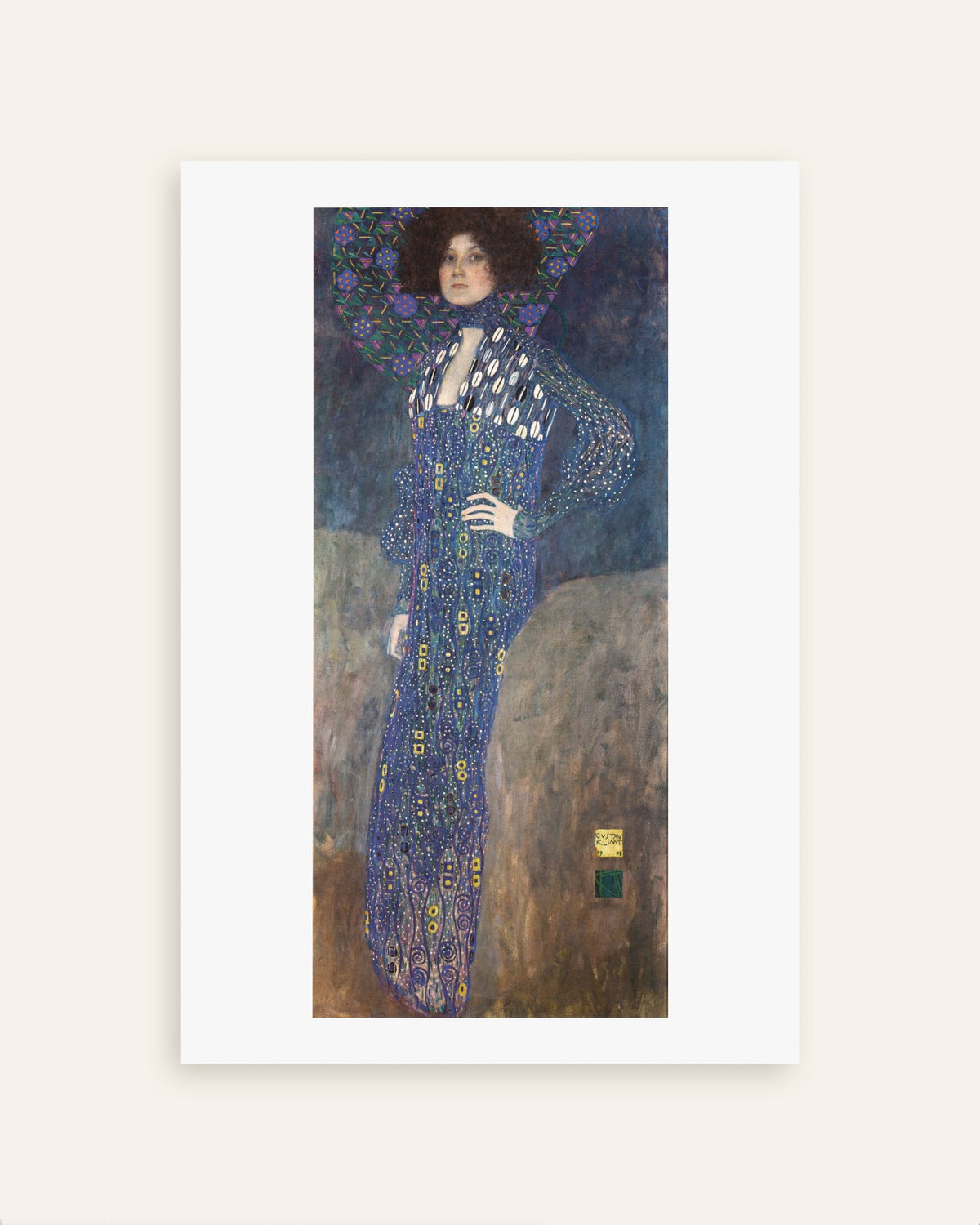 Poster of Portrait of Emilie Flöge (1902) by Gustav Klimt, thumbnail