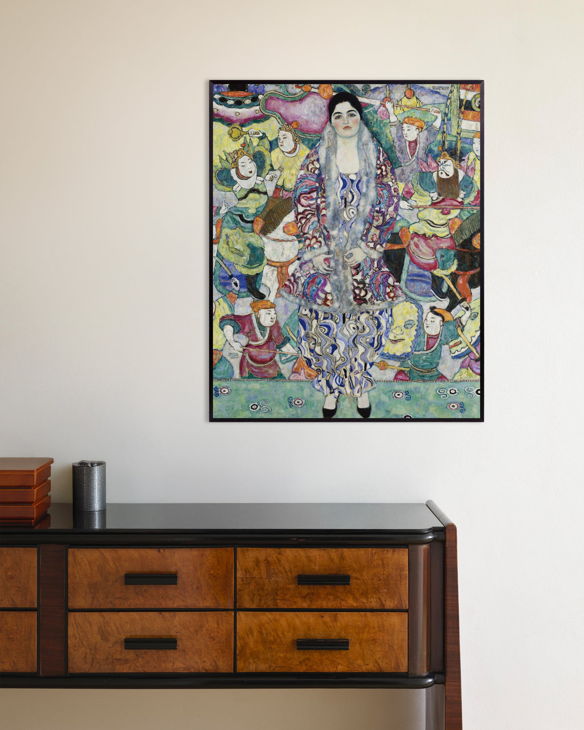 Poster of Portrait of Friederike Maria Beer (1916) by Gustav Klimt, with metal frame
