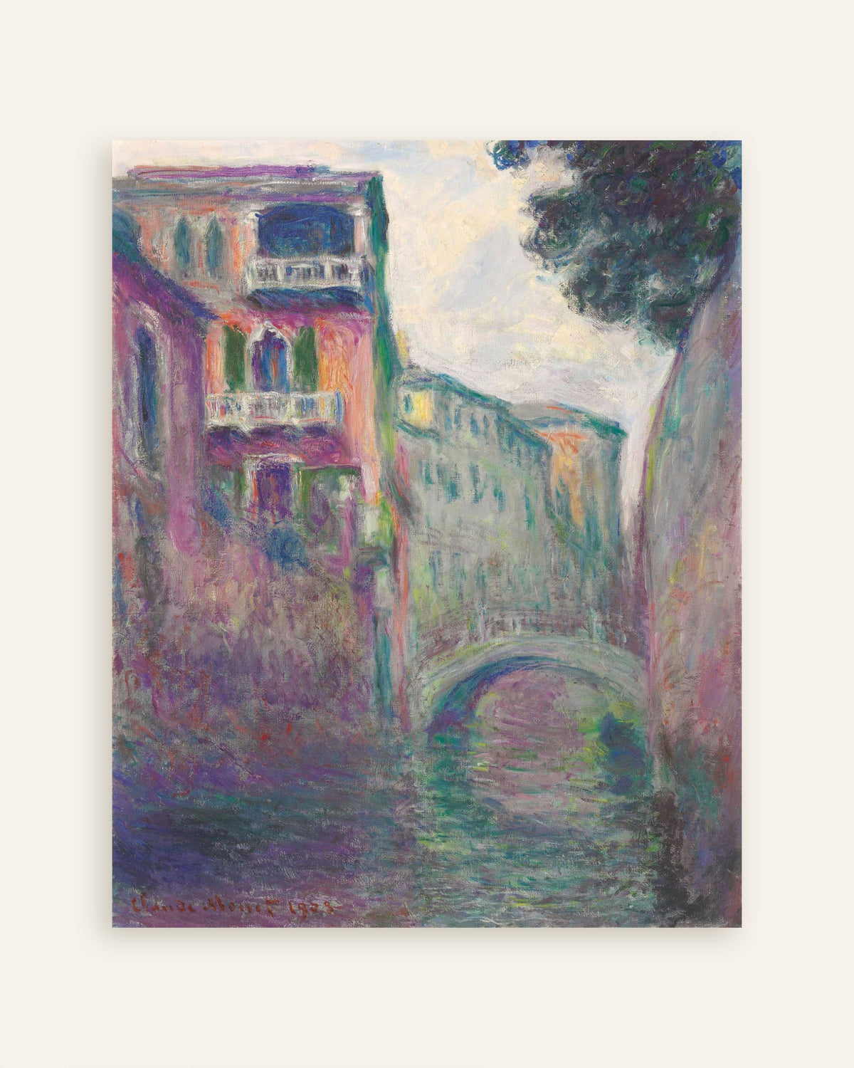 Poster of Rio della Salute (1908) by Claude Monet, thumbnail