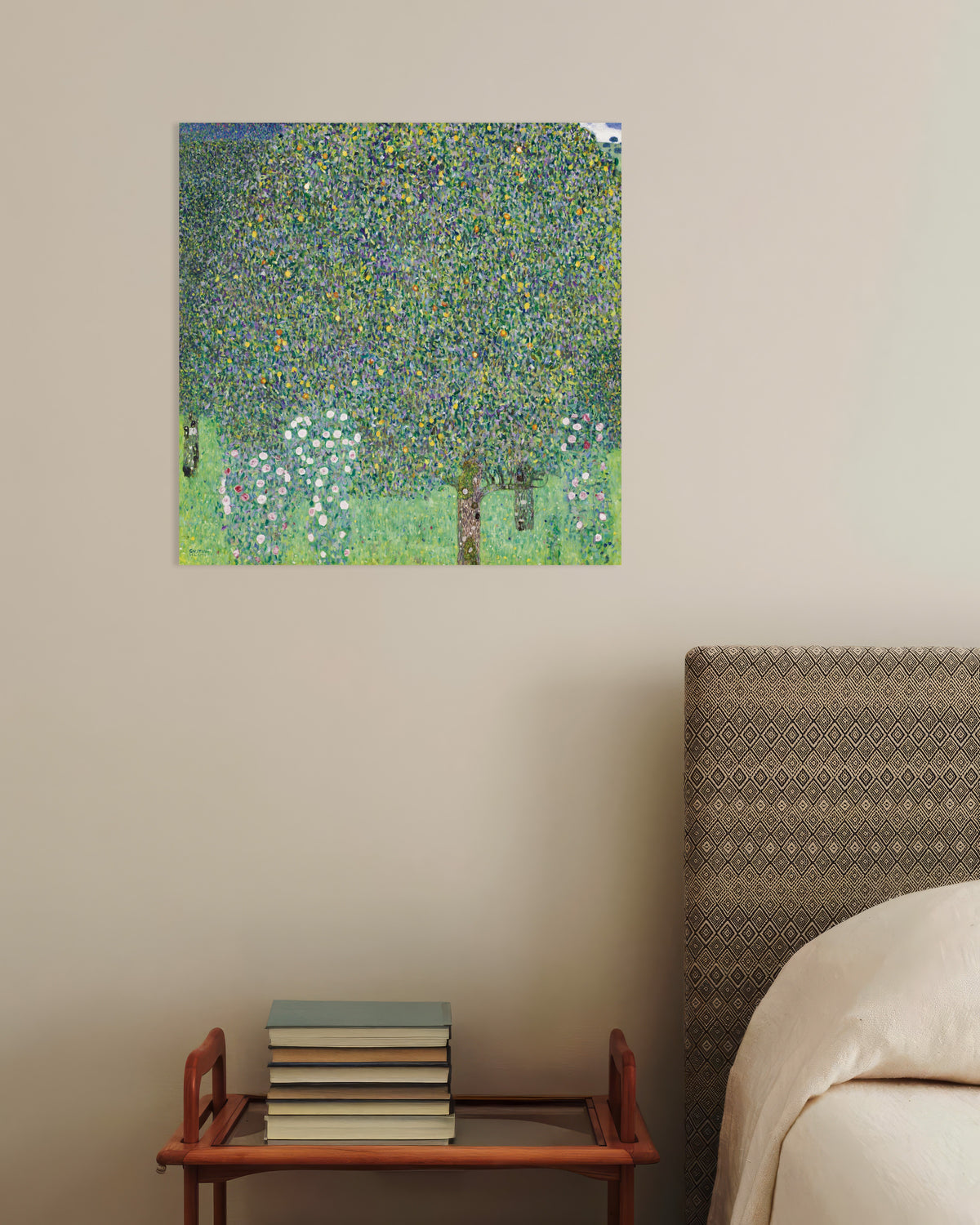 Poster of Rosebushes under the Trees (1905) by Gustav Klimt