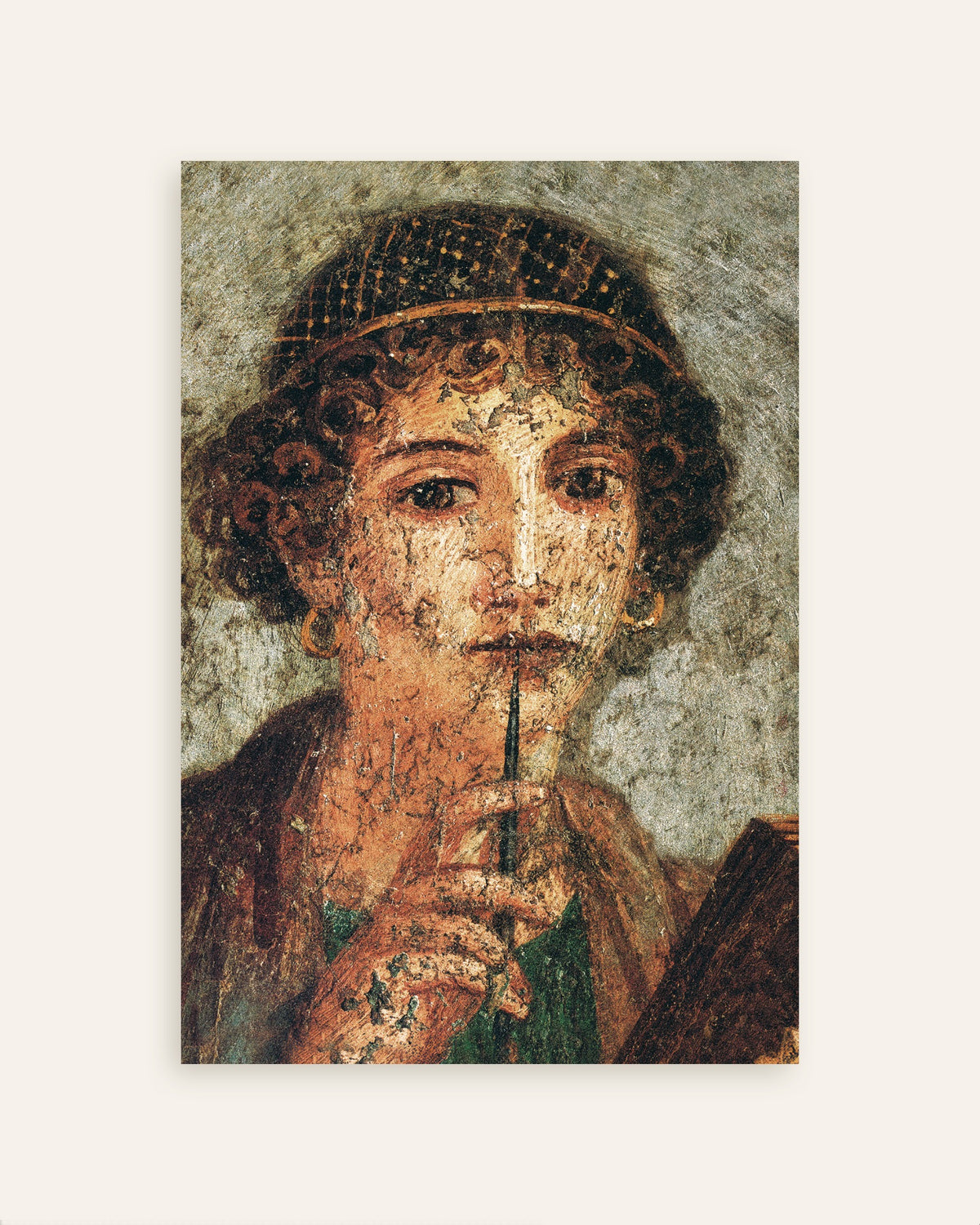 Poster of Sappho fresco detail poster, thumbnail