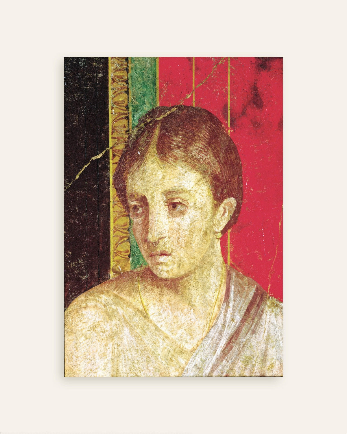 Seated mother fresco detail poster from the Villa of the Mysteries