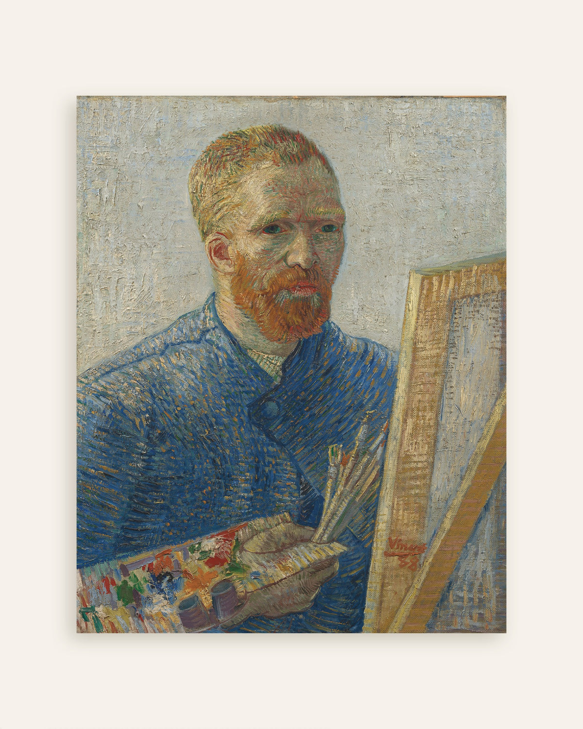 Poster of Self-Portrait as a Painter (1888) by Vincent van Gogh, thumbnail