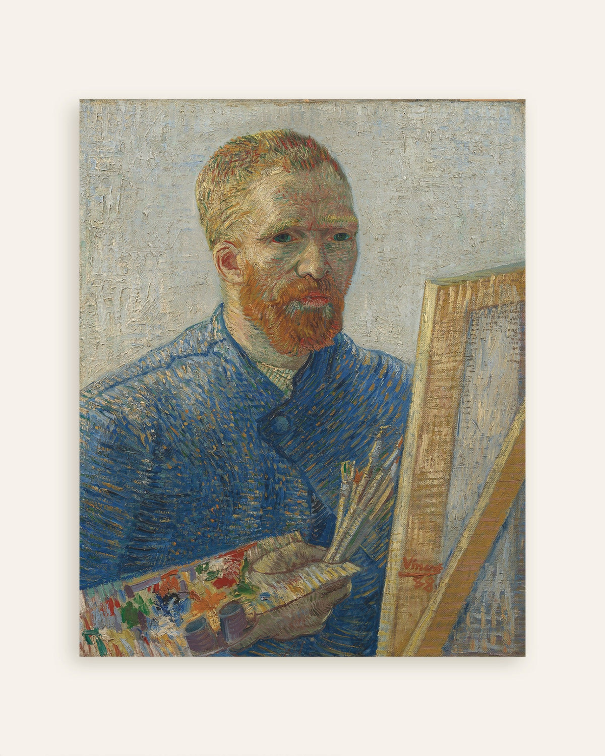 Poster of Self-Portrait as a Painter (1888) by Vincent van Gogh, thumbnail