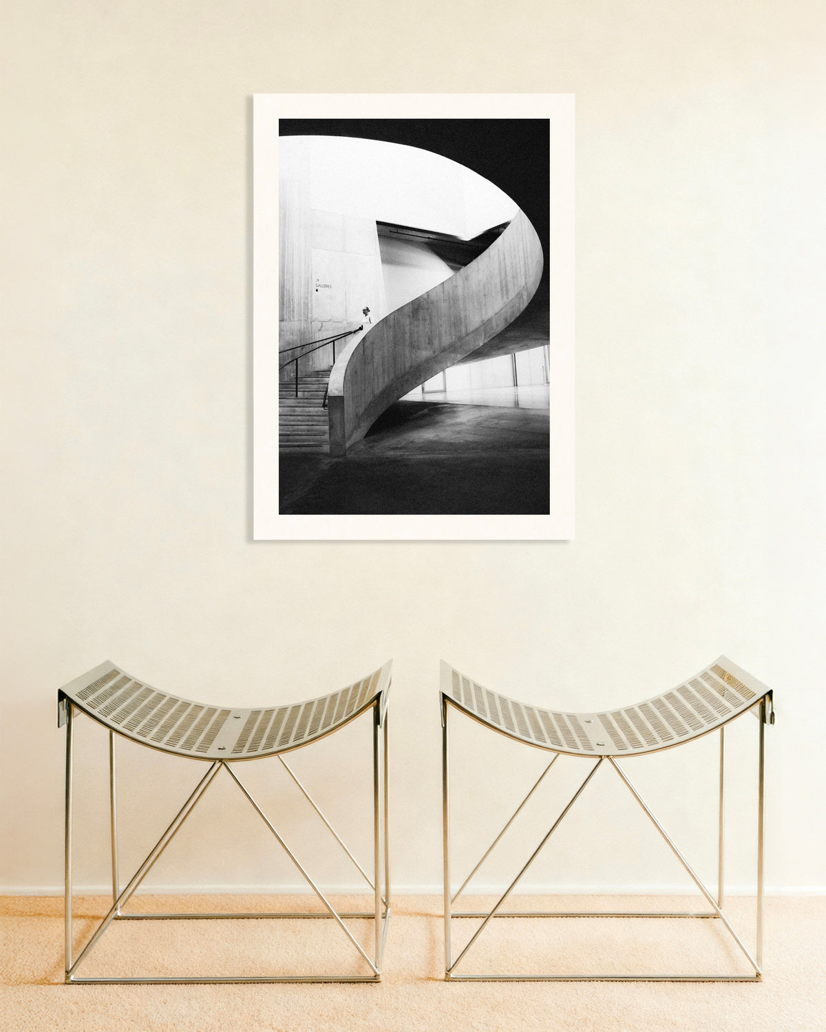 Poster of Spiral Ramp With a Visitor
