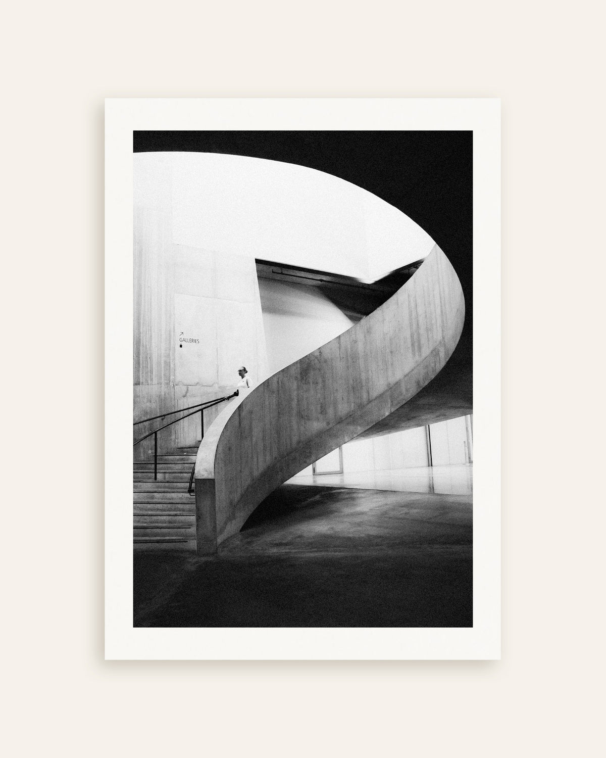 Poster of Spiral Ramp With a Visitor, thumbnail