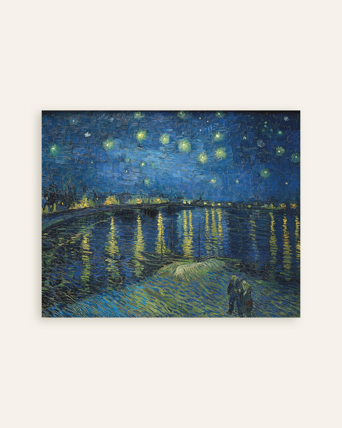 Poster of Starry Night Over the Rhône (1888) by Vincent van Gogh, thumbnail