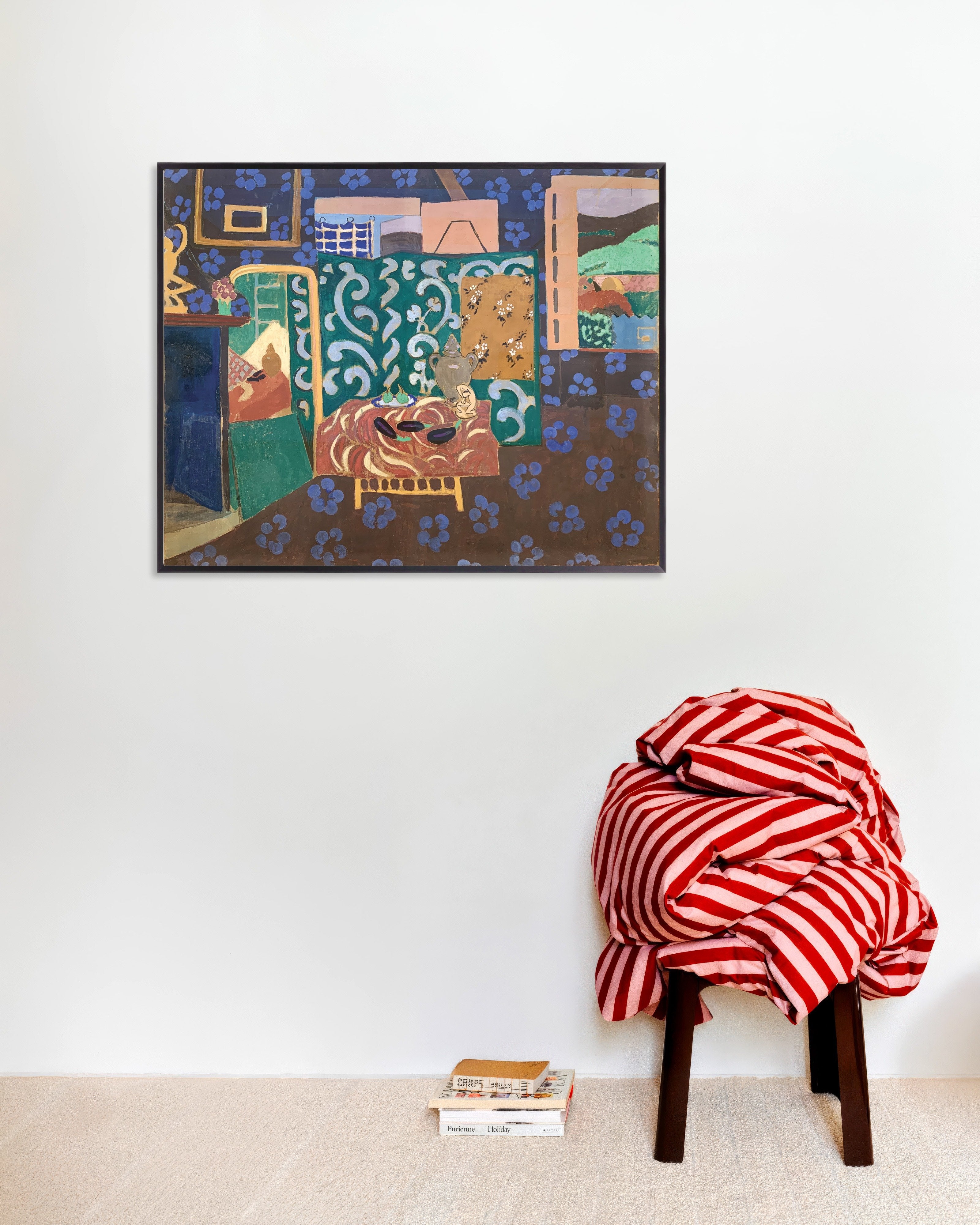 Poster of Still life with aubergines (1911) by Henri Matisse - Poster, with metal frame