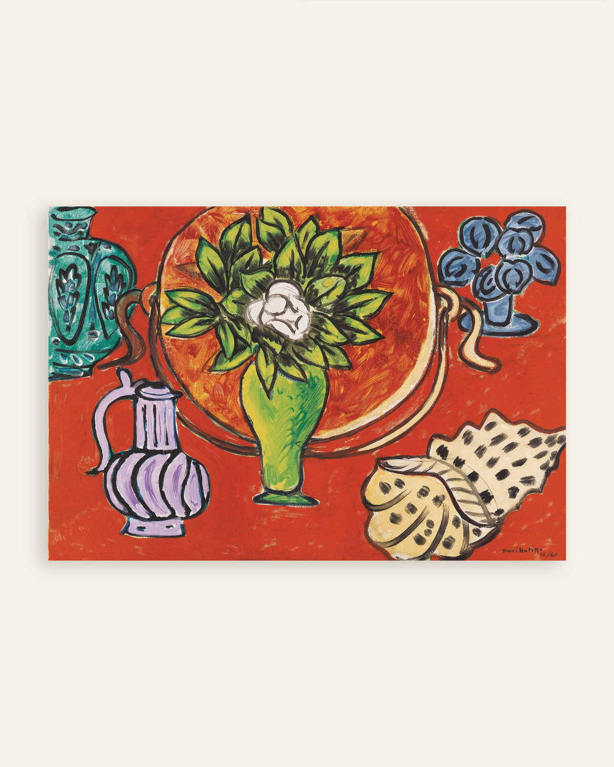 Poster of Still Life with Magnolia (1941) by Henri Matisse, thumbnail