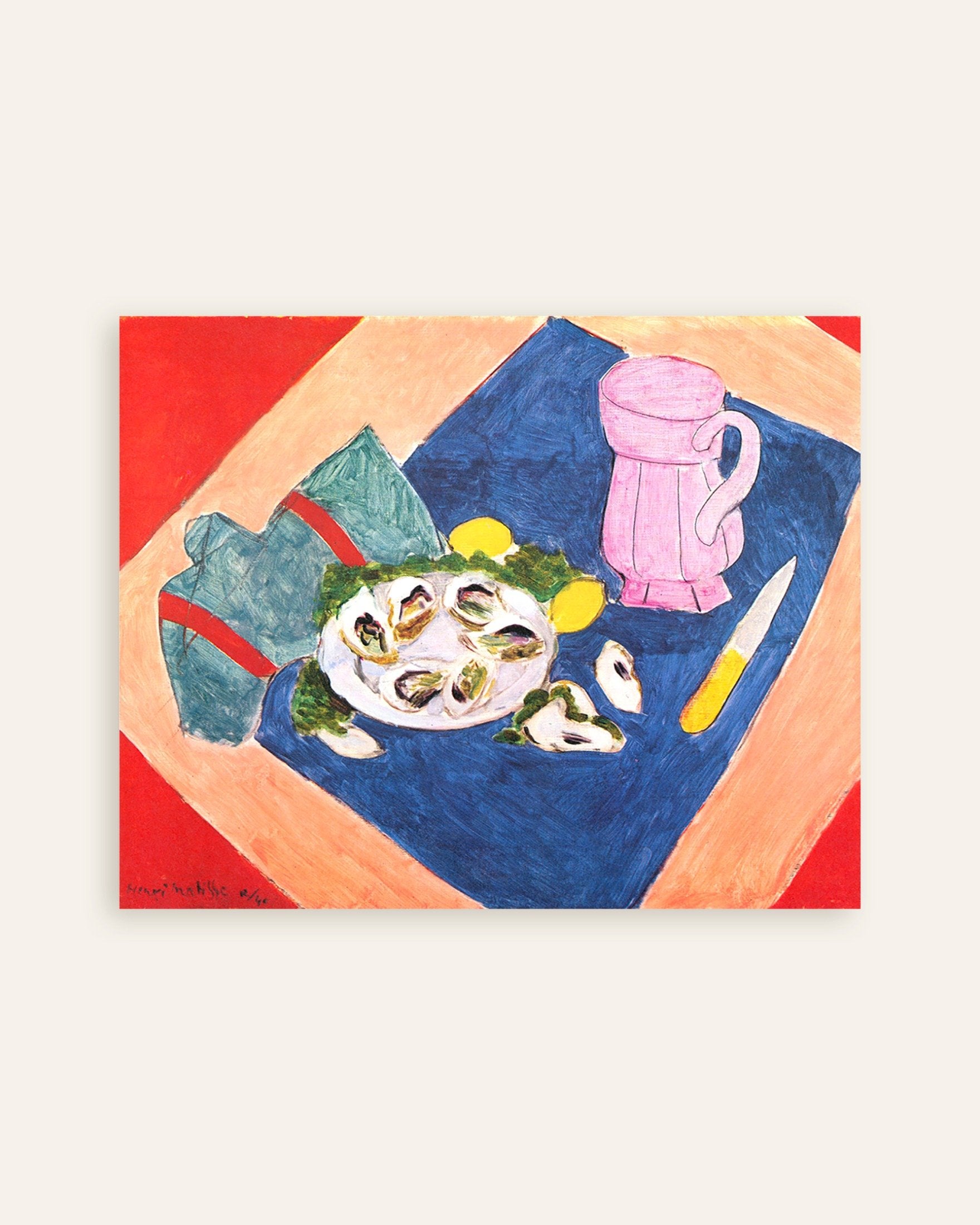 Poster of Still life with oysters (1940) by Henri Matisse, thumbnail