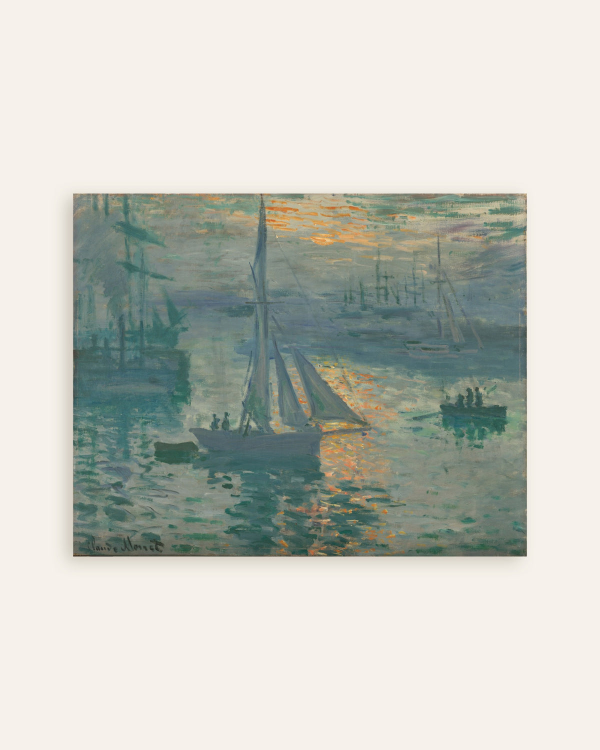 Poster of Sunrise (Marine) (1873) by Claude Monet, thumbnail