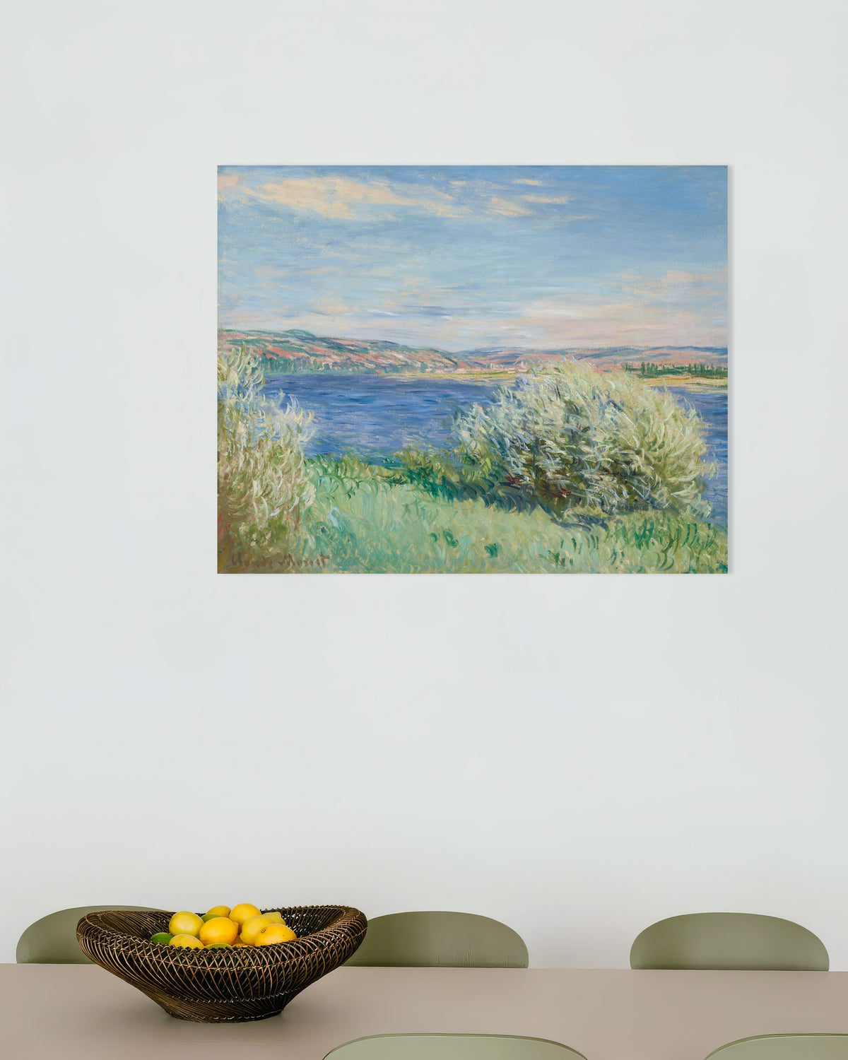Poster of The Banks of the Seine near Vétheuil (1881) by Claude Monet