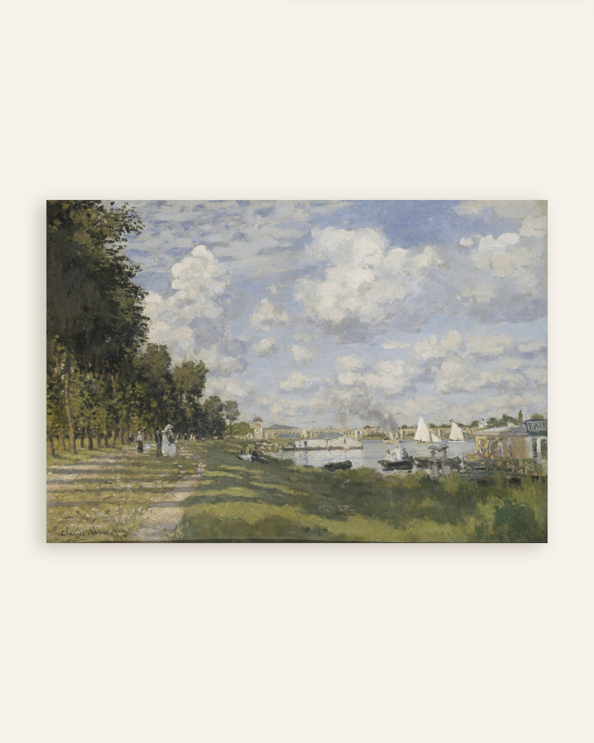 Poster of The Basin at Argenteuil (c. 1872) by Claude Monet, thumbnail