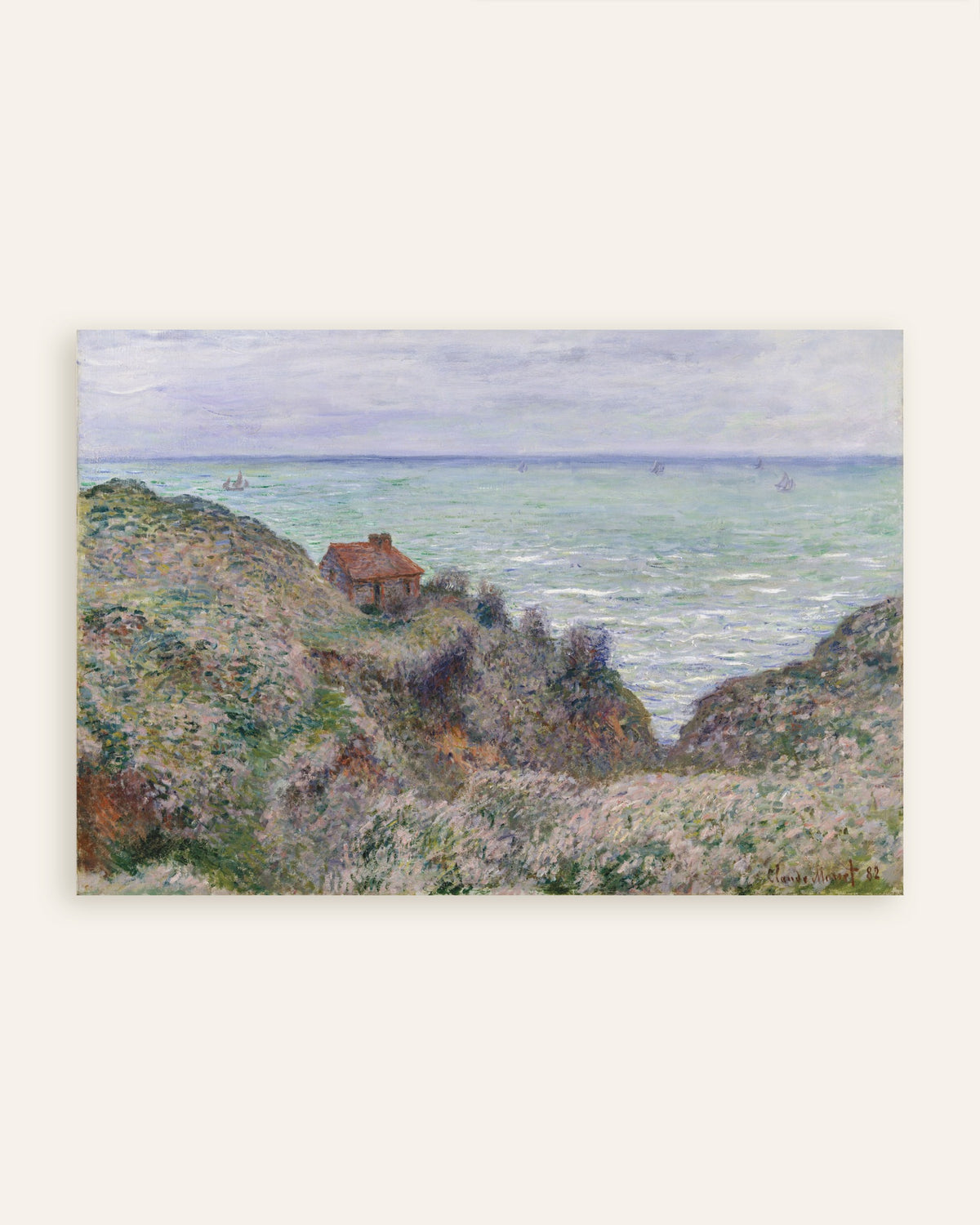 Poster of The Customs Officer's Cabin (1882) by Claude Monet, thumbnail