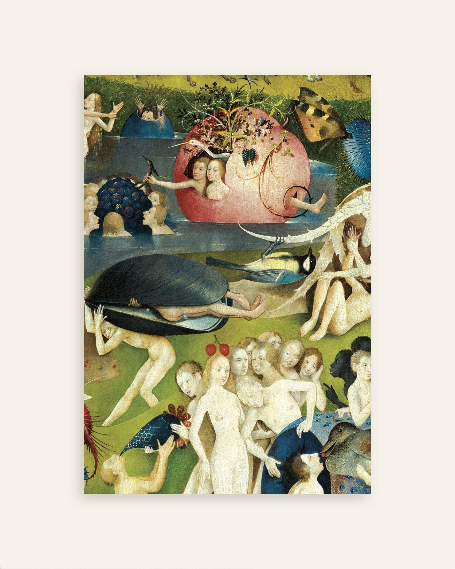 Poster of The giant mussel and blue bird - Detail from The Garden of Earthly Delights, thumbnail