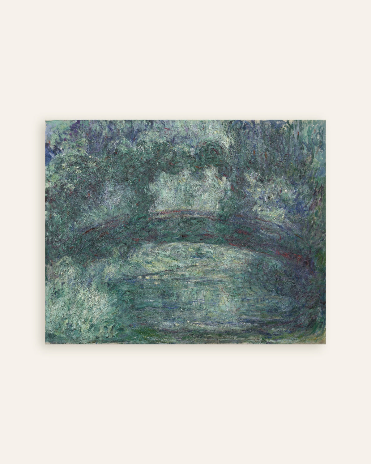 Poster of The Japanese Bridge (1919–1924) by Claude Monet, thumbnail