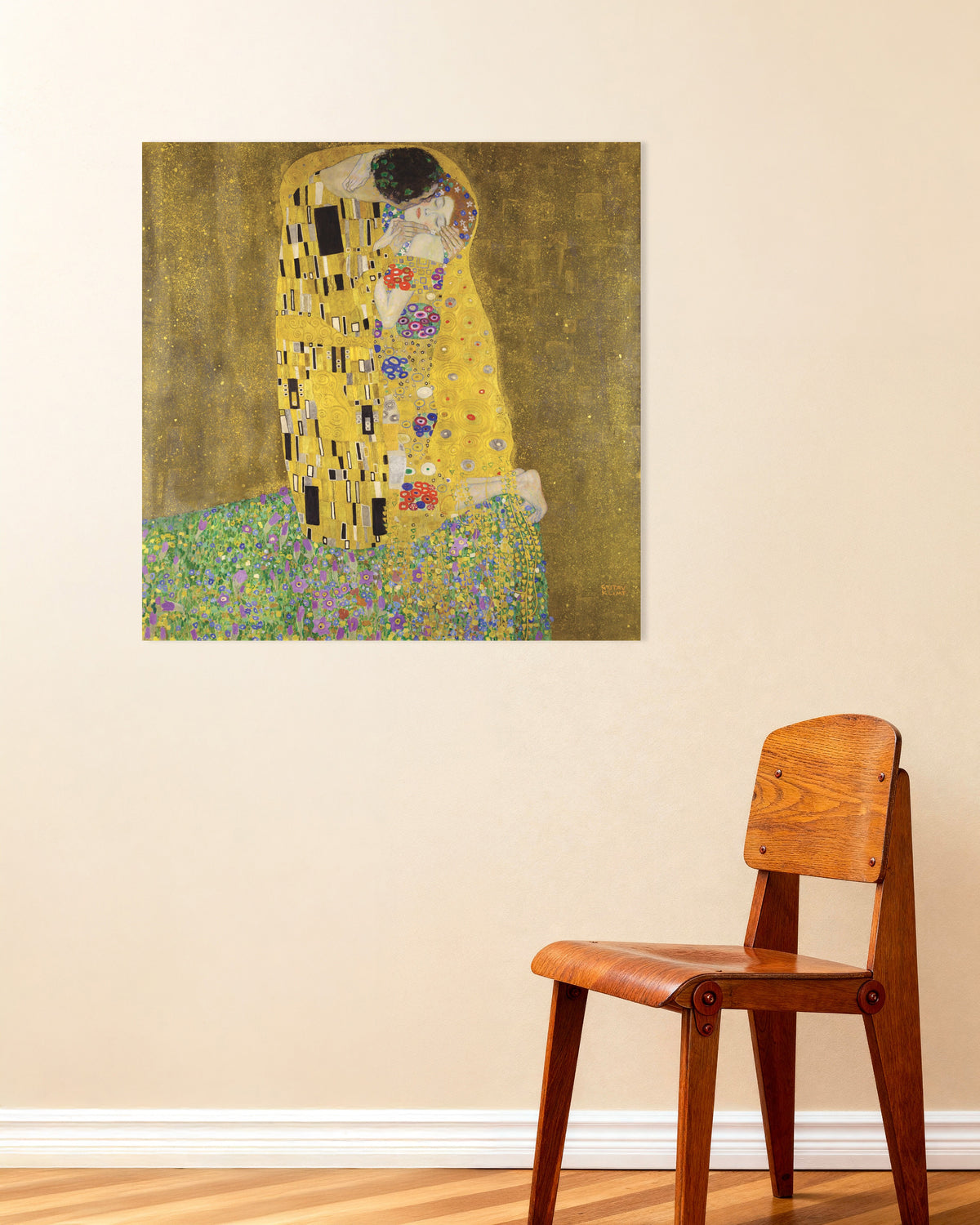 Poster of The Kiss (1907–1908) by Gustav Klimt