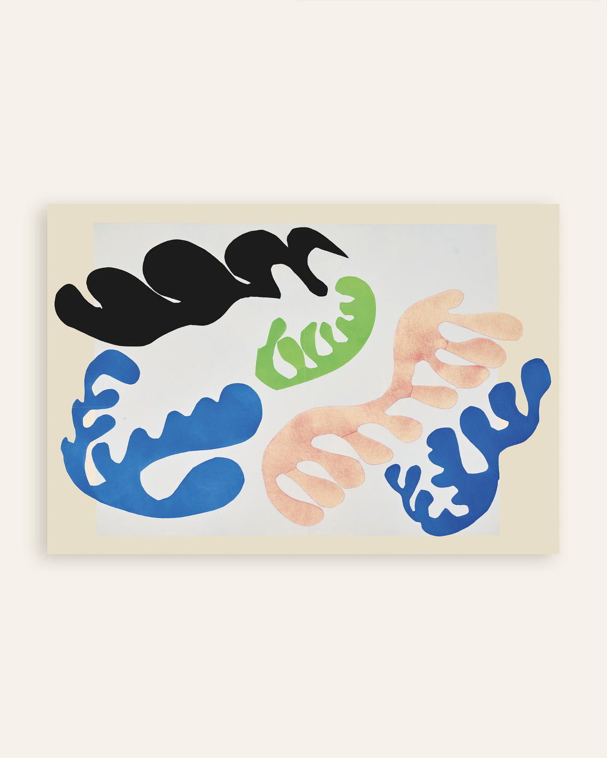 Poster of The Lagoon in Blue and Coral (Jazz, 1947) by Henri Matisse, thumbnail