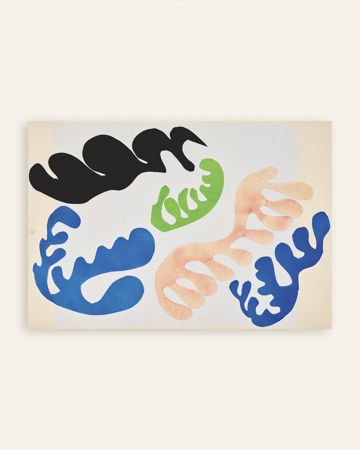 Poster of The Lagoon in Blue and Coral (Jazz, 1947) by Henri Matisse, thumbnail