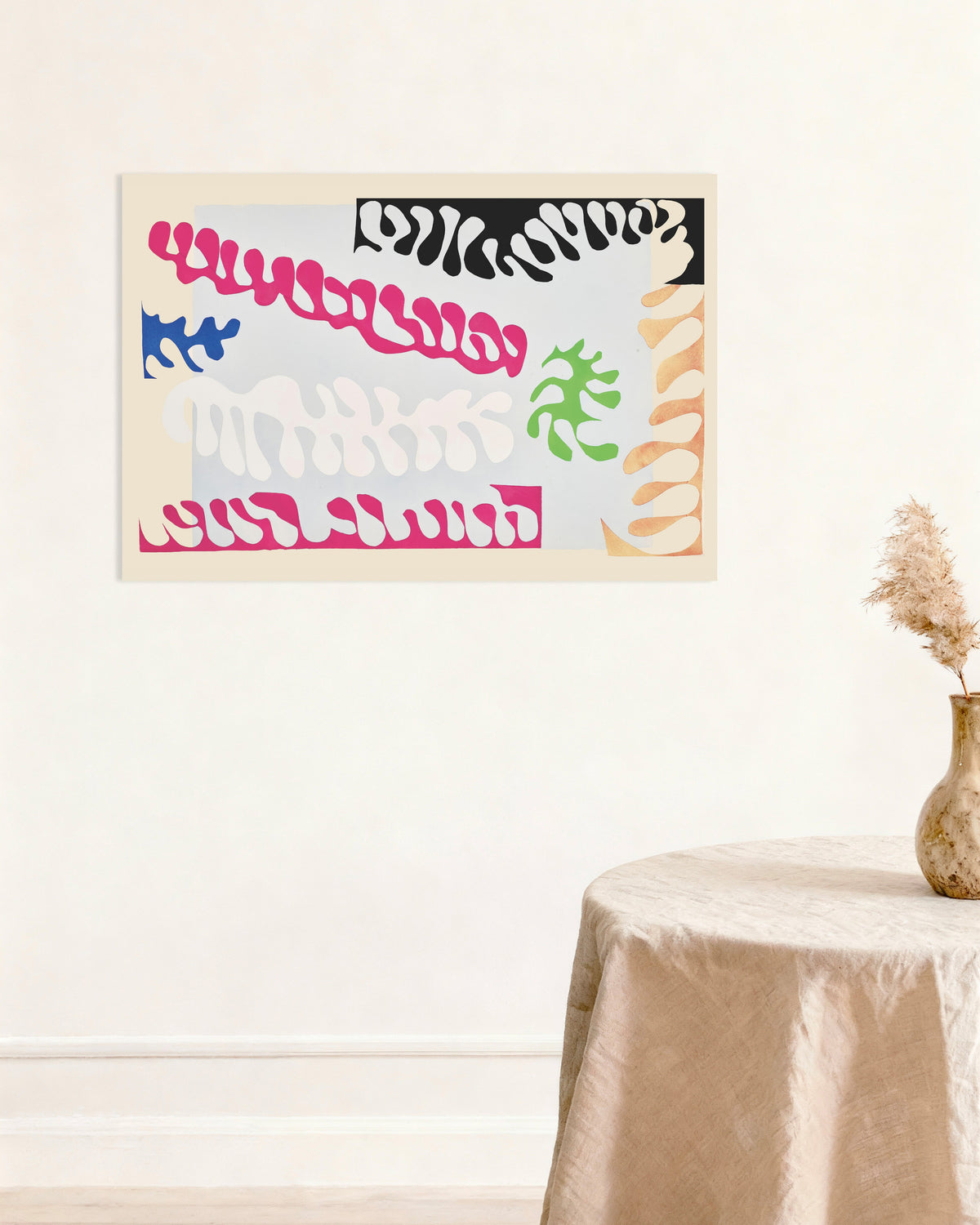 Poster of The Lagoon in Pink and White (Jazz, 1947) by Henri Matisse