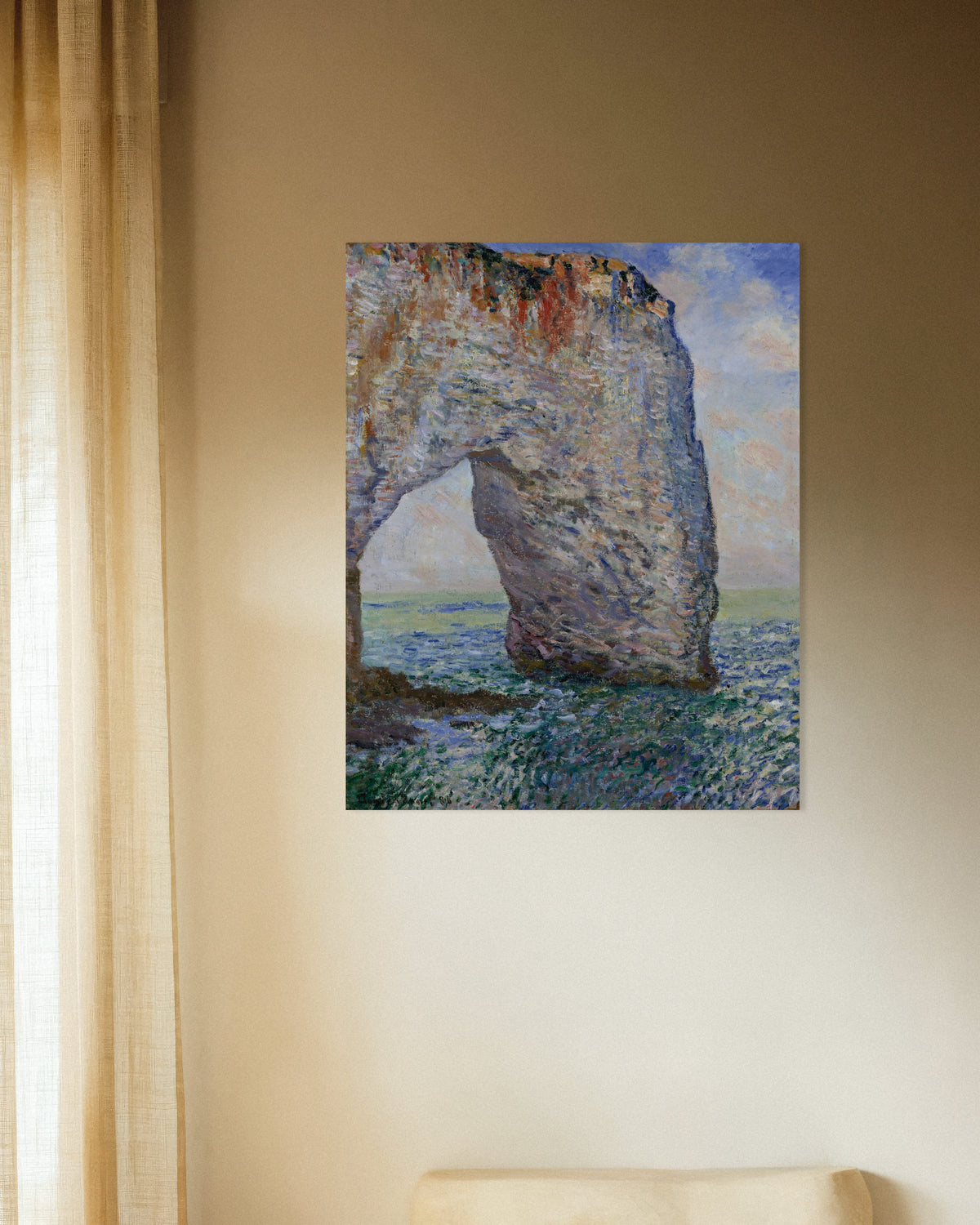 Poster of The Manneporte near Étretat (1886) by Claude Monet