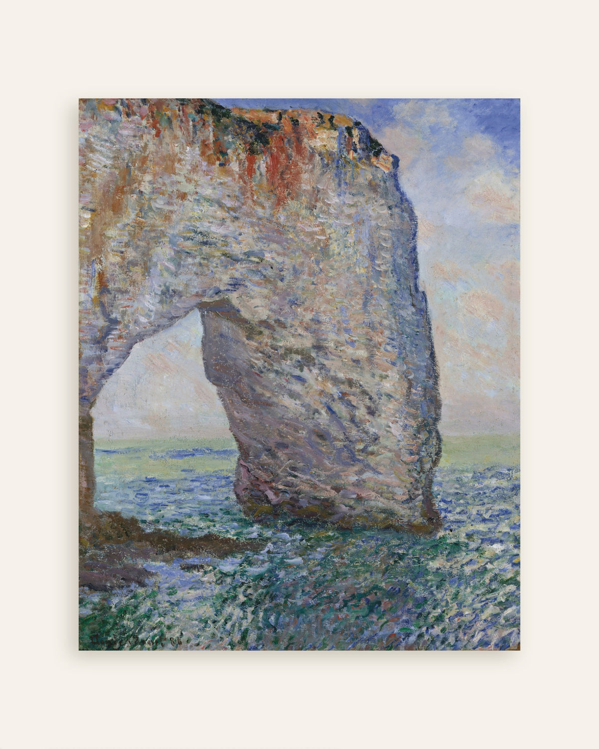 Poster of The Manneporte near Étretat (1886) by Claude Monet, thumbnail