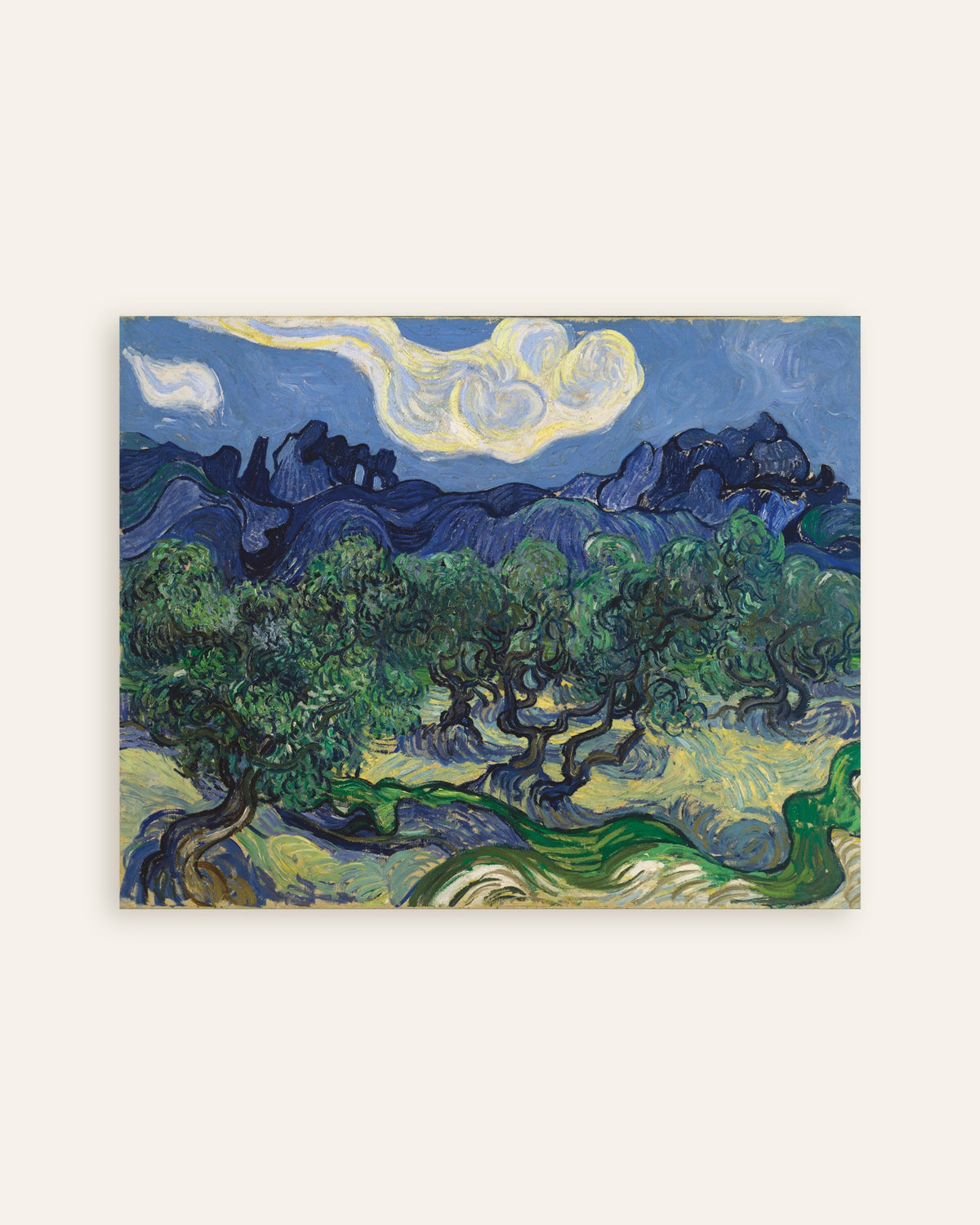 Poster of The Olive Trees (1889) by Vincent van Gogh, thumbnail